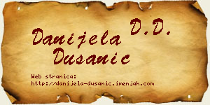 Danijela Dušanić vizit kartica